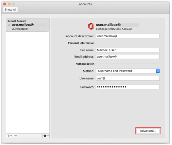 user mailbox